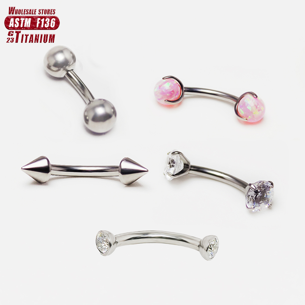 F136 Titanium Piercing 3-5mm O - Nipple Bar Curved reseña y precio