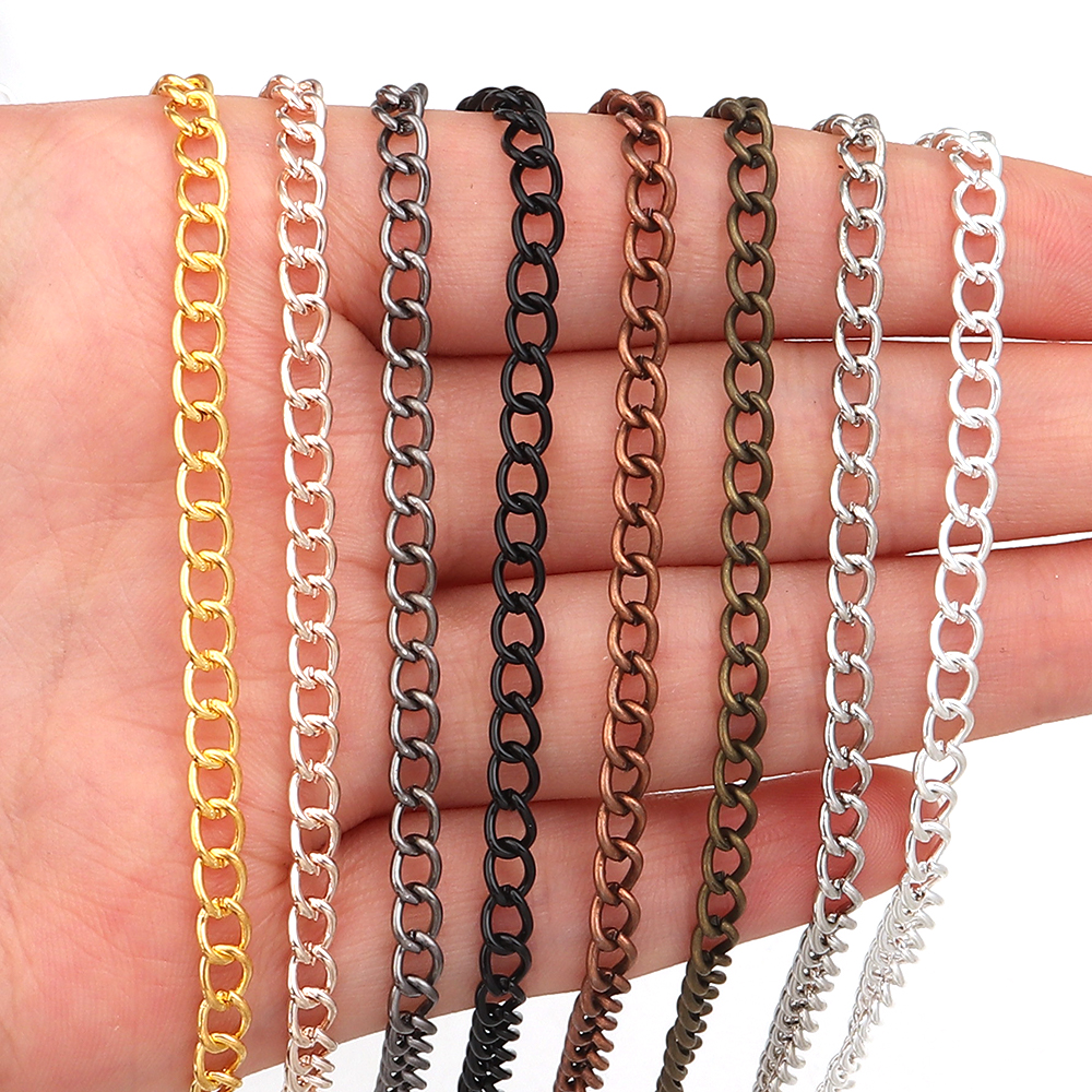 10yards/roll Flat 2-6mm Extens - Body Jewelry Chain reseña y precio