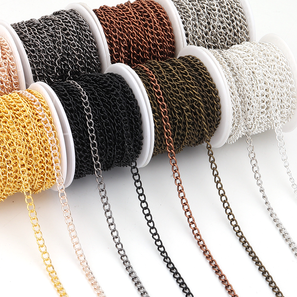 10yards/roll Flat 2-6mm Extens - Body Jewelry Chain reseña y precio