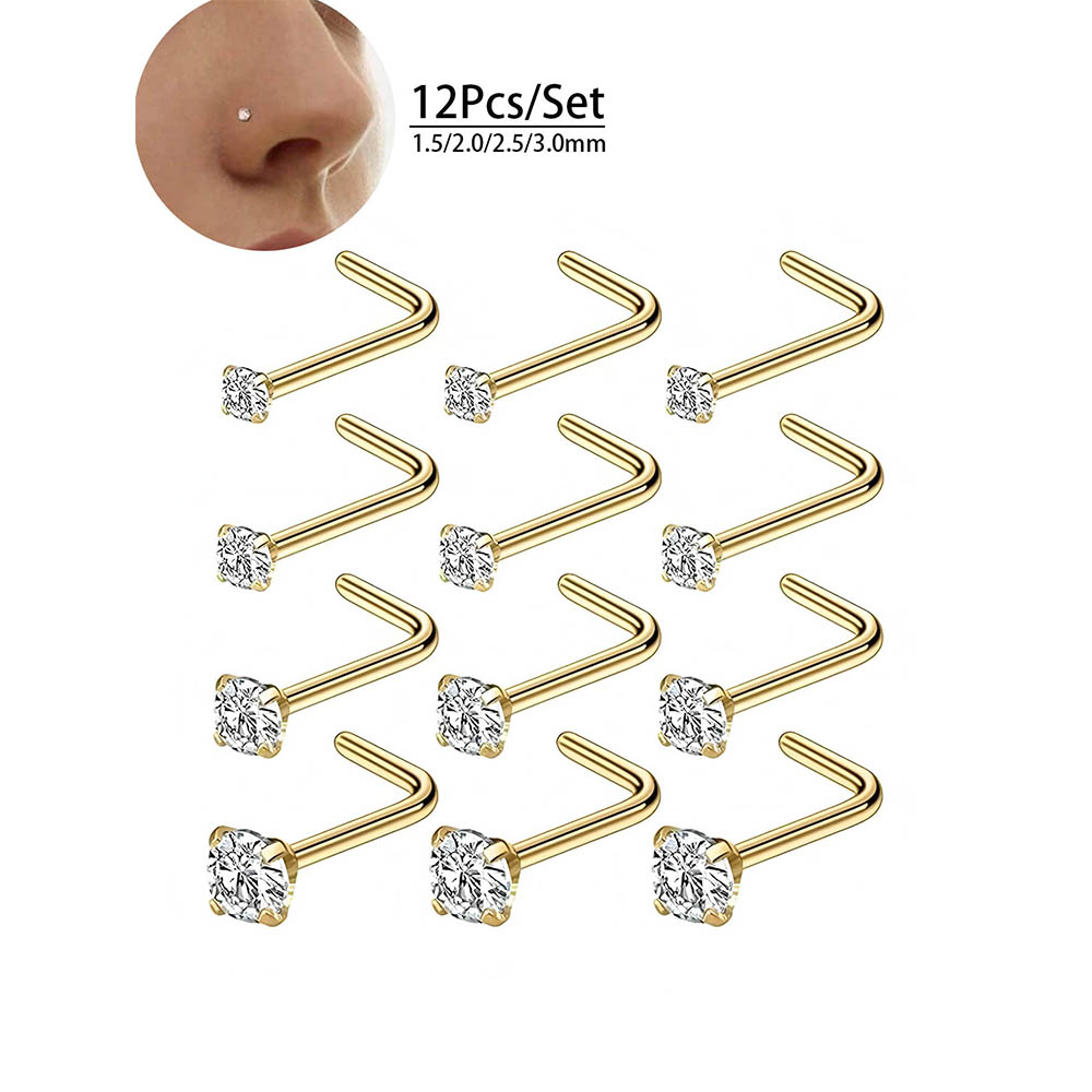 12-Piece Full Set 316L Hypoall - Body Jewelry Kit reseña y precio