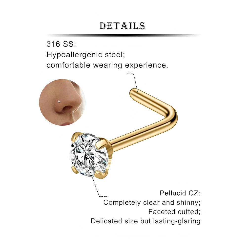 12-Piece Full Set 316L Hypoall - Body Jewelry Kit reseña y precio