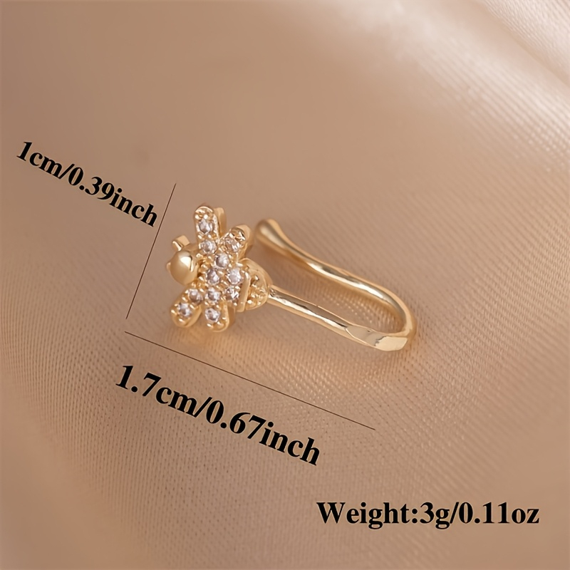 1-piece cute little bee zircon - Body Jewelry Nose Studs reseña y precio