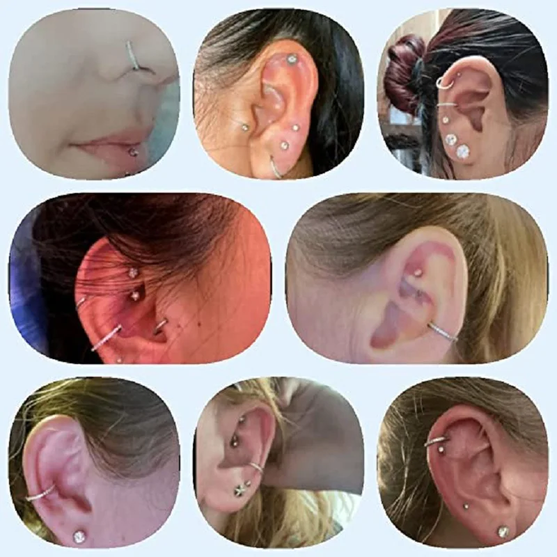 10 PCS ASTM F136 Titanium Nose - Nipple Bar Curved reseña y precio