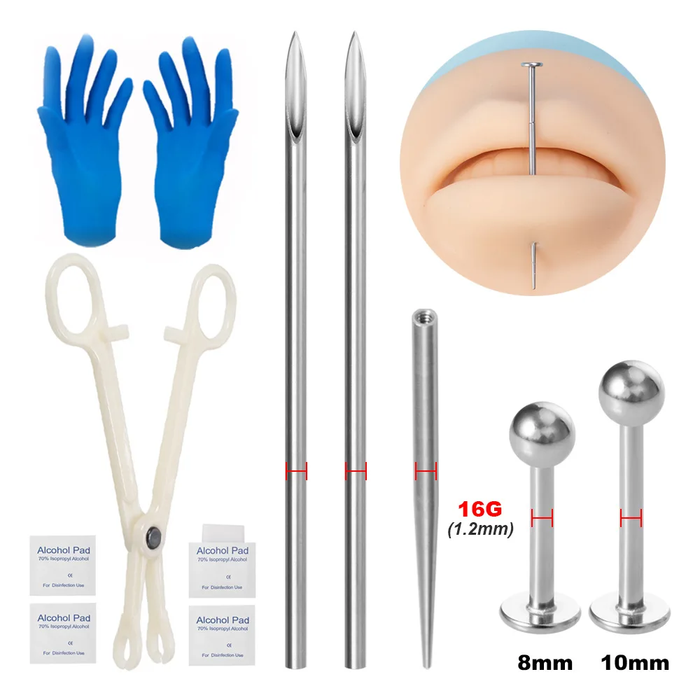 Professional Sterile Body Pier - Body Jewelry Kit reseña y precio
