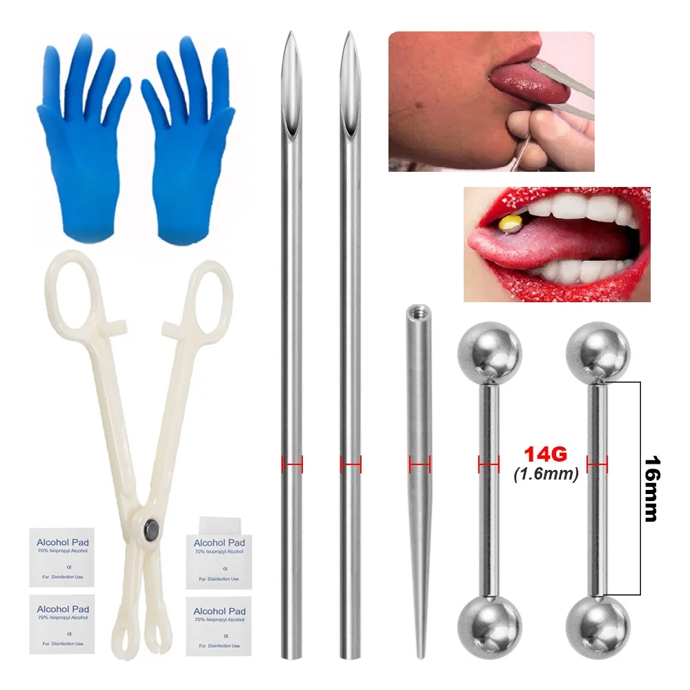 Professional Sterile Body Pier - Body Jewelry Kit reseña y precio