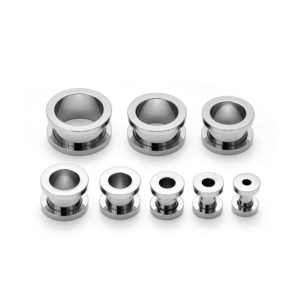 1PC Ear Tunnels Plugs Titanium - Body Jewelry Gauges reseña y precio