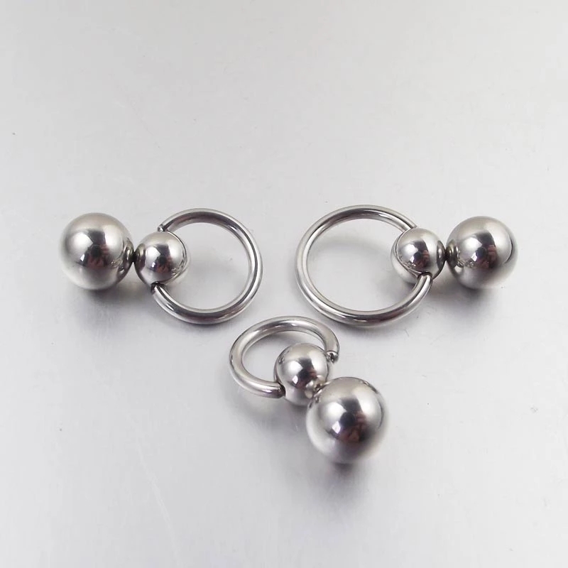 Stainless Steel Double Ball Cu - Nipple Bar Curved reseña y precio