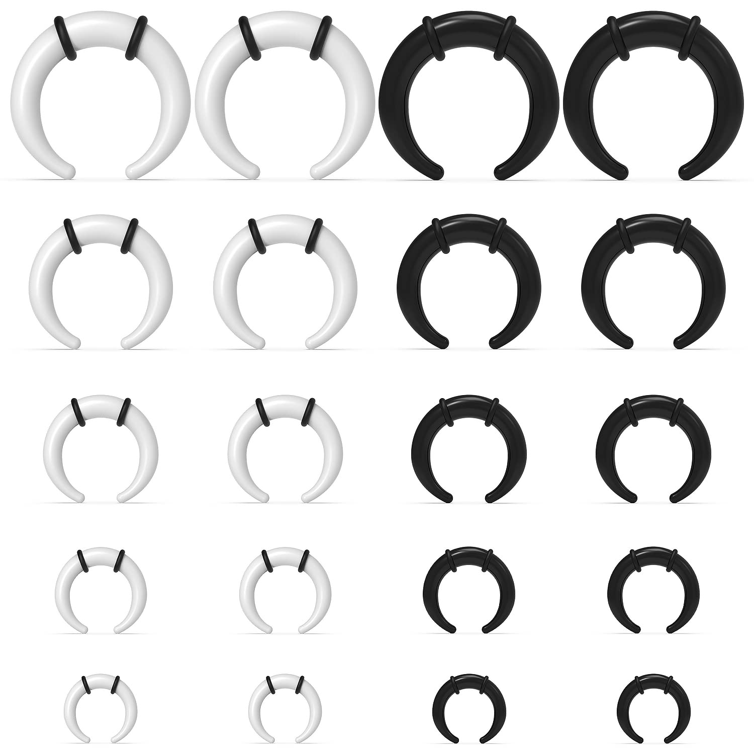 Large Septum Rings 14G 12G 8G  - Body Jewelry Gauges reseña y precio